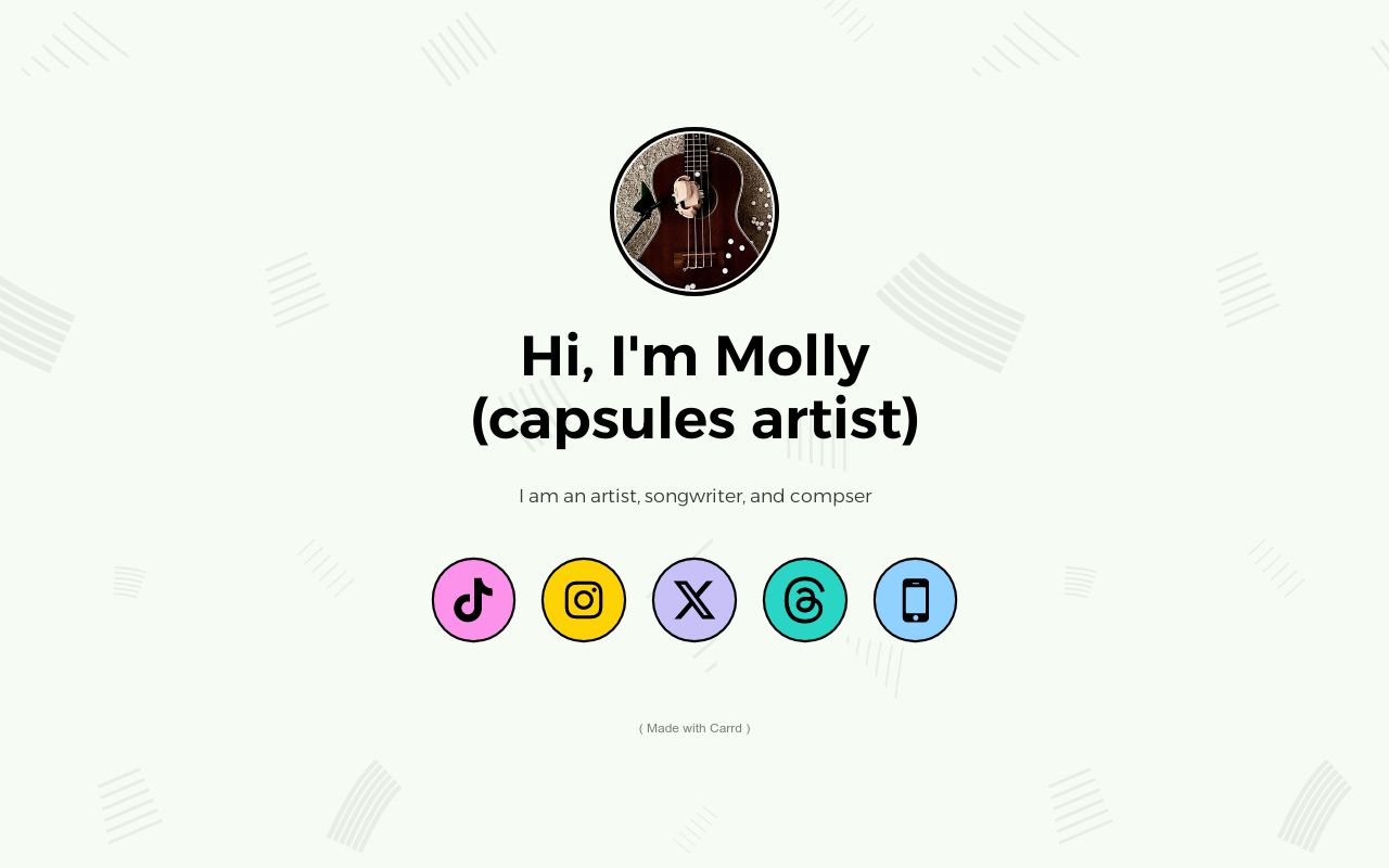 Carrd profile picture for @capsules